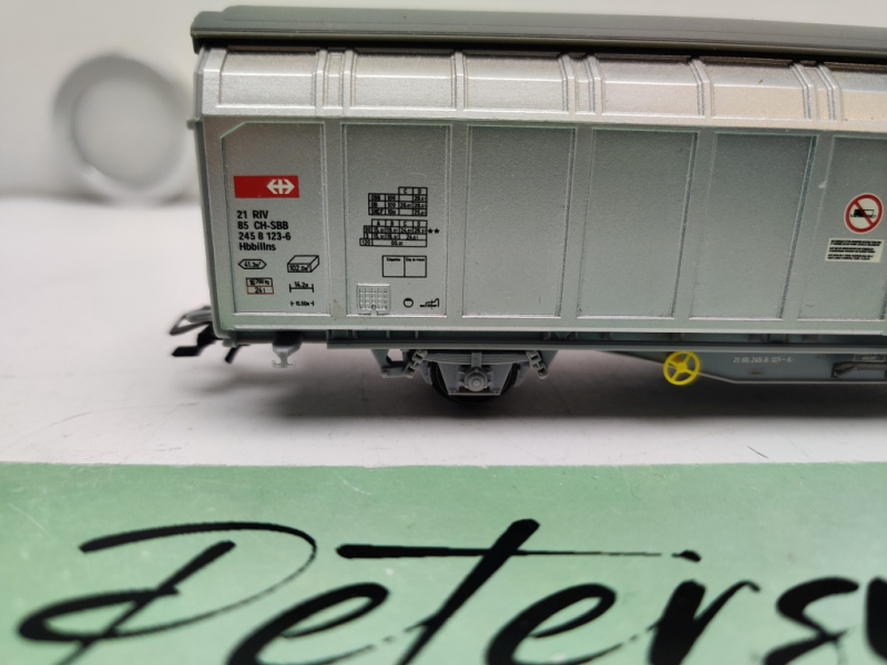 Märklin H0 AC 2458123-5 Gedeckter Güterwagen CARGO / Grau / SBB / 2-Achser