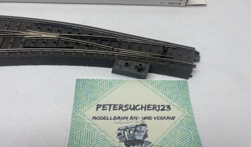 Märklin H0 1 x Bogenweiche links C-Gleis 24671 R1 = 360 mm 30° OVP