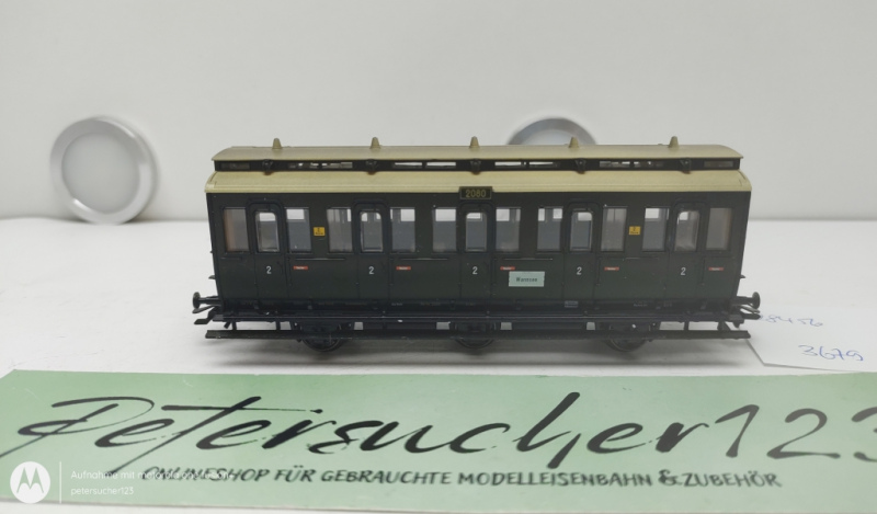 Märklin H0 AC 28456 / 2080 Personenwagen aus Berliner Vorverkehr KPEV