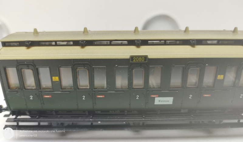 Märklin H0 AC 28456 / 2080 Personenwagen aus Berliner Vorverkehr KPEV