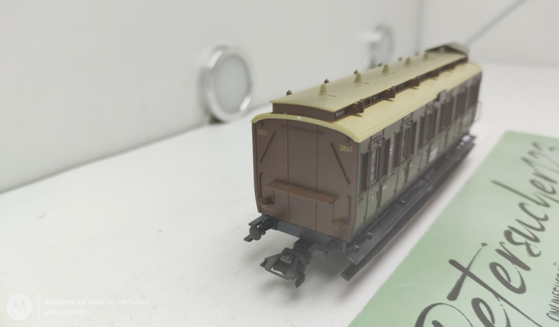 Märklin H0 AC 28456 / 3841 Personenwagen aus Berliner Vorverkehr KPEV / 3.Kl.