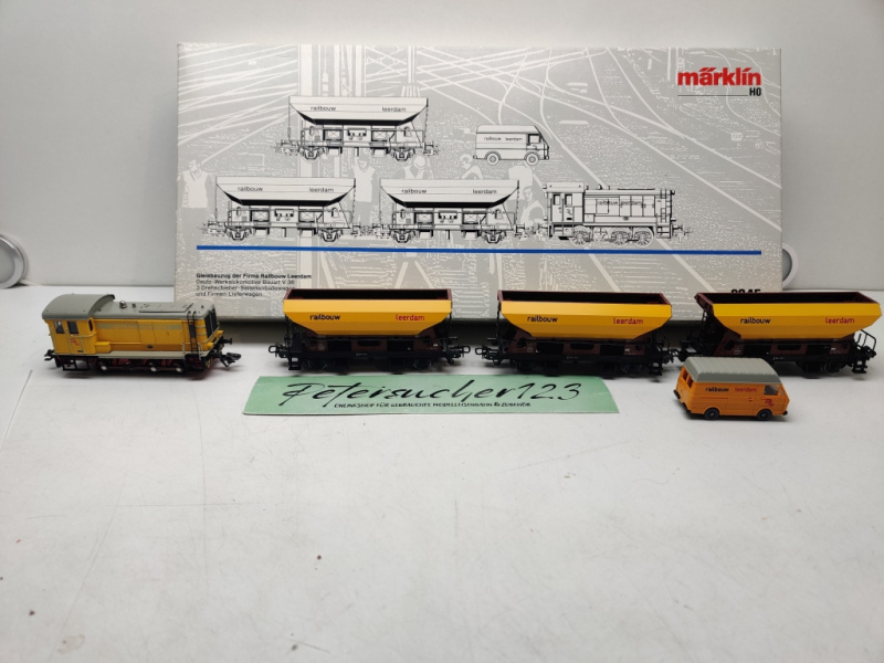 MÄRKLIN H0 AC 2845 Gleisbauzug Railbouw Leerdam / Analog / OVP