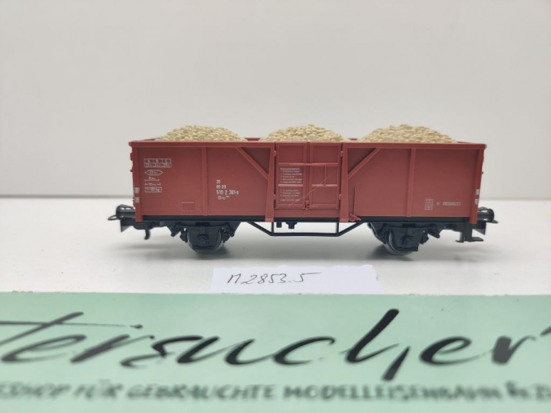 Märklin H0 AC 2853-5 Hochbordwagen El-u Ladung Gleisschotter aus Set / DB
