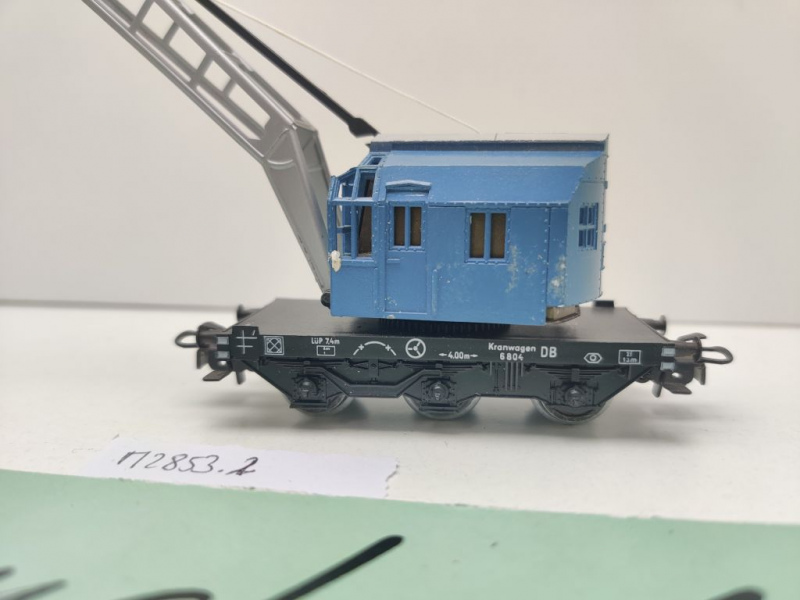 Märklin H0 AC 2853-2 Kranwagen Krupp-Ardelt aus Set / blau / DB