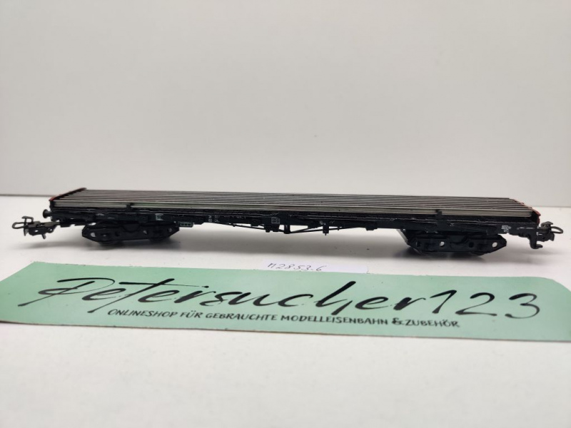 Märklin H0 AC 2853-6 Flachwagen Rs680 Ladung Gleisteile aus Set / DB