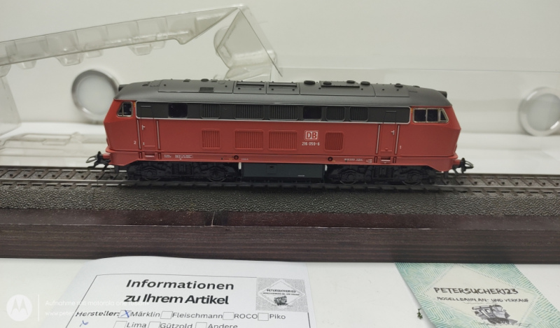 Märklin H0 AC 29060/ BR216 Diesellok aus Startpackung ROT / DB / Mfx