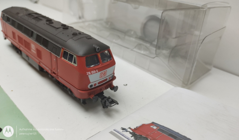 Märklin H0 AC 29060 / BR216 Diesellok DB / Mfx / Rot / Blister / Beschreibung