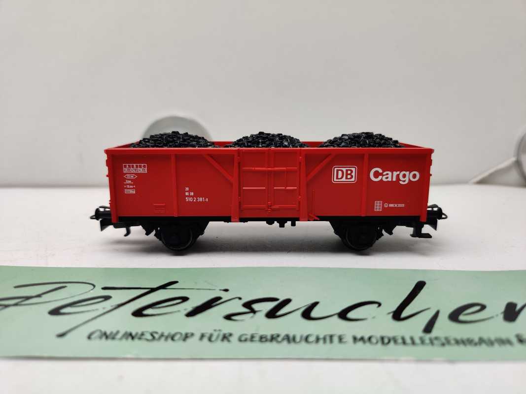 Märklin H0 AC 29065-04 offener Güterwagen / Ladegut Kohle / NEM / DB