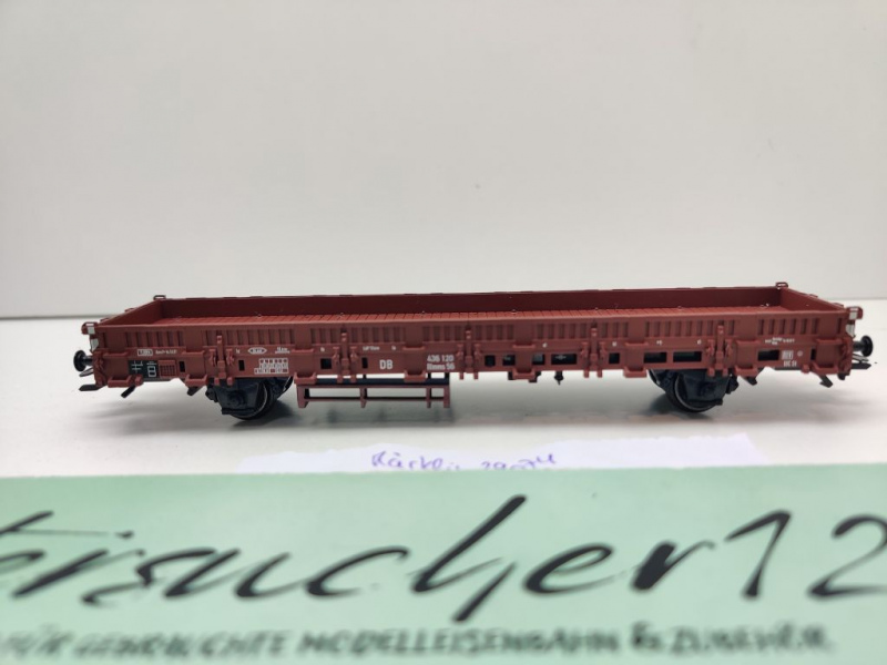 Märklin H0 AC 29074-03 Rungenwagen aus Start-Set Rlmms56 / NEM / DB