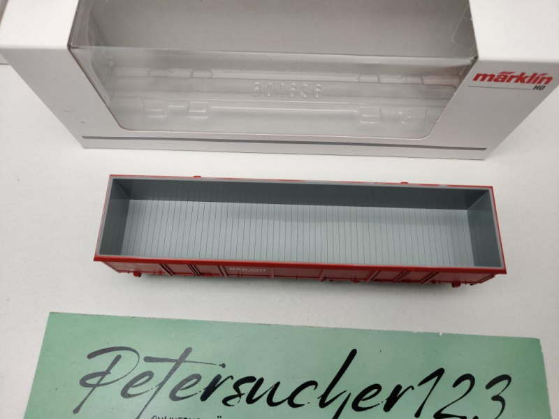 Märklin H0 AC 29130-2 Hochbordwagen "Railion" Eaos / NEM / DB Railion / EVP weiß