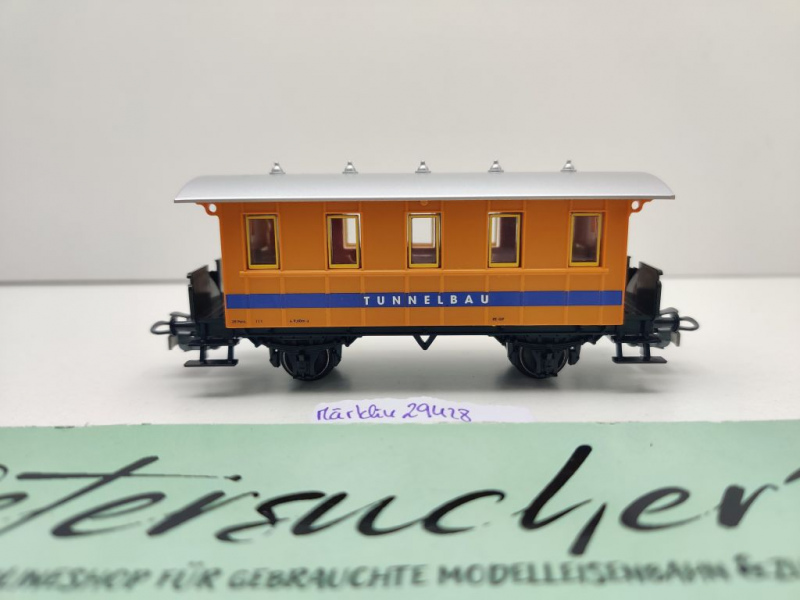 Märklin H0 AC 29428-02 Personenwagen "Tunnelbau" aus Vedes Start-Set / TBSW