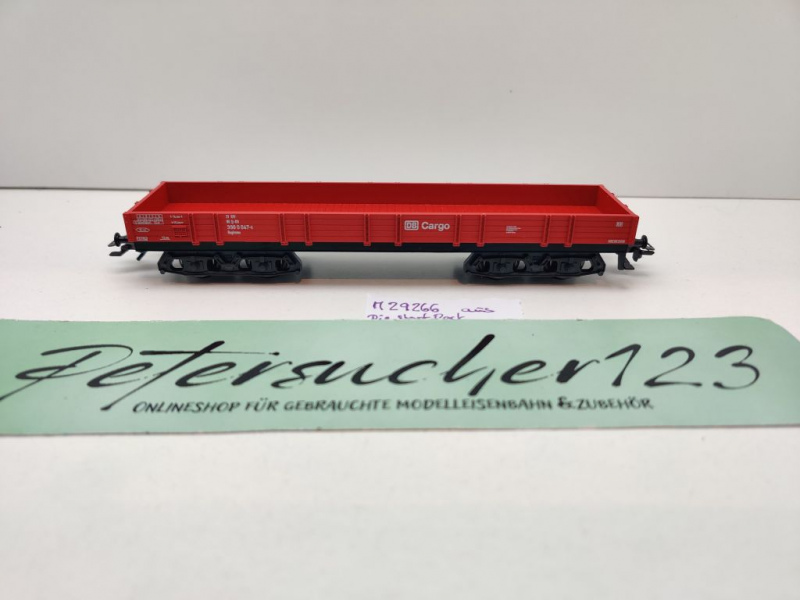 Märklin H0 AC 29450 Niederbordwagen "CARGO" aus Set / Reglmms / DB