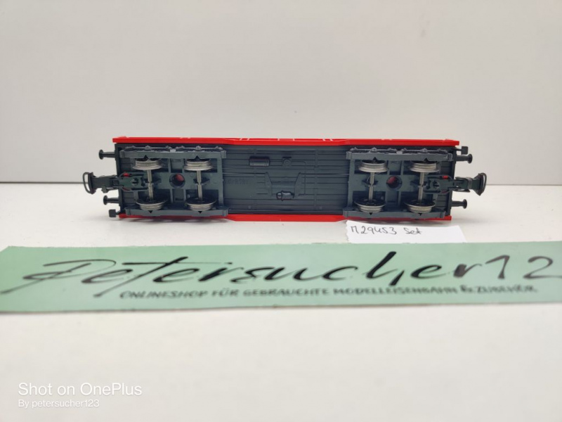 Märklin H0 AC 29453 1x Tragwagen mit Container "Maersk" aus Set / DB