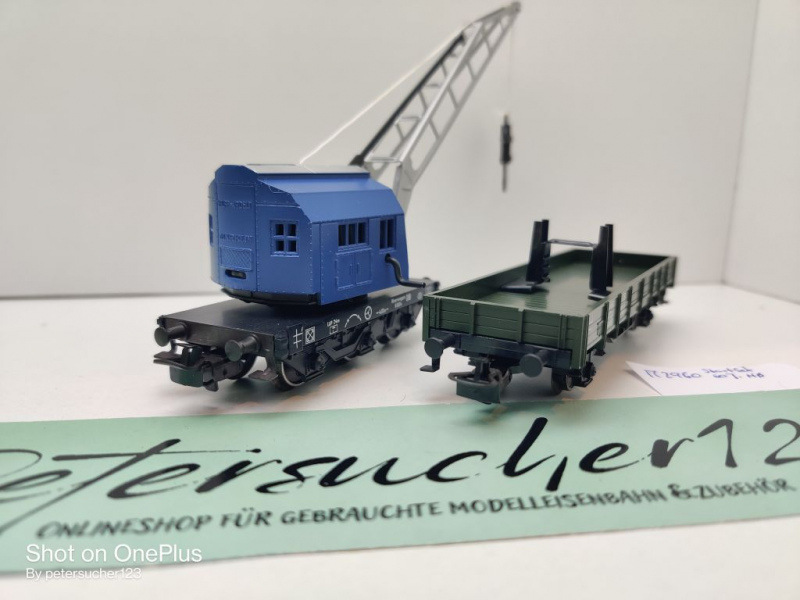 Märklin H0 AC 2960 Kran- & Schutzwagen aus Set Kranwagen / Kranwagen 103 / DB