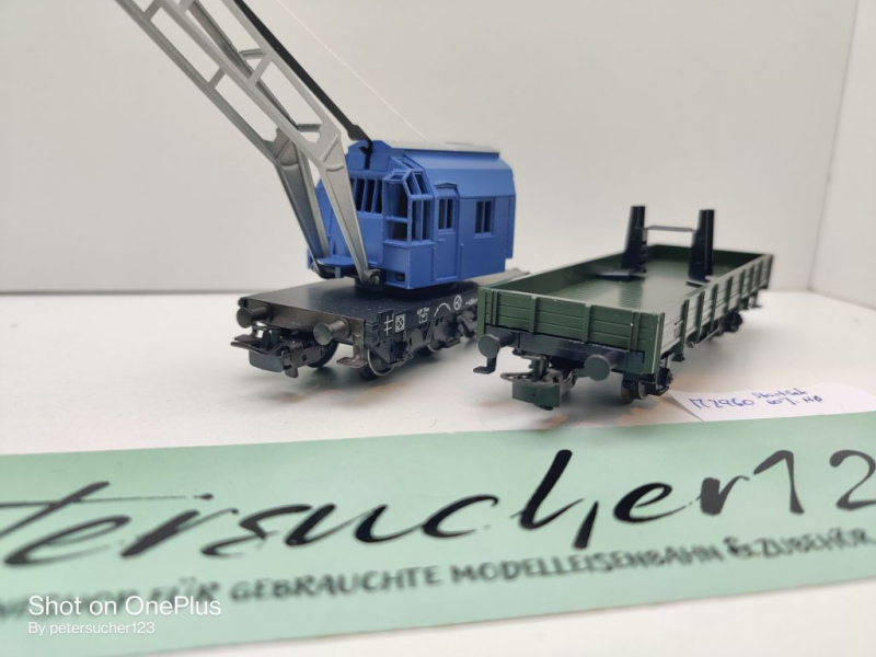 Märklin H0 AC 2960 Kran- & Schutzwagen aus Set Kranwagen / Kranwagen 103 / DB