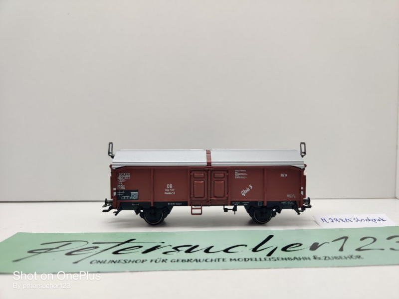 Märklin H0 AC 29815 1x Schiebedachwagen aus Startpackung / Kmmks51 / NEM / DB