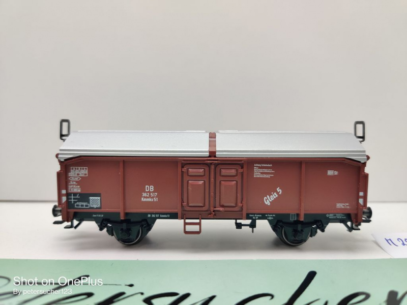 Märklin H0 AC 29815 1x Schiebedachwagen aus Startpackung / Kmmks51 / NEM / DB