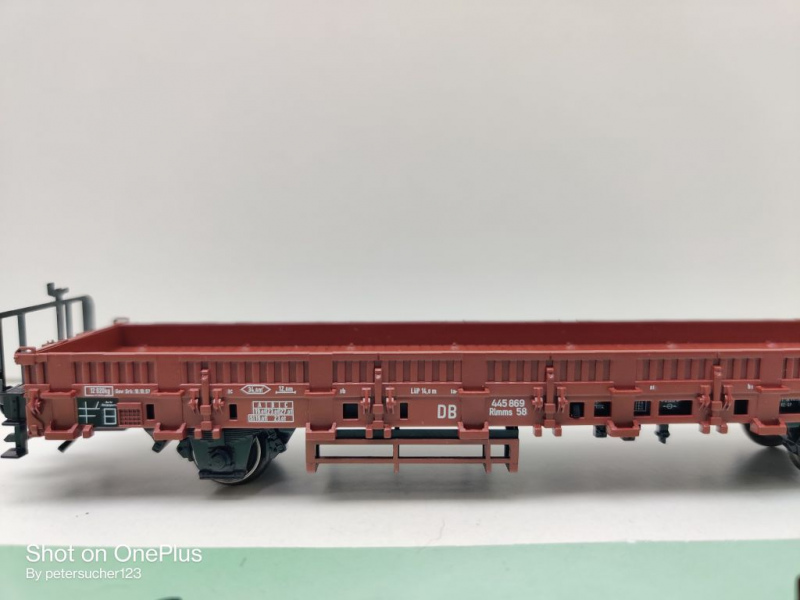 Märklin H0 AC 29815 1x Rungenwagen aus Startpackung / Rlmms58 / NEM / DB