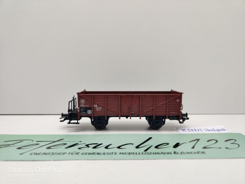 Märklin H0 AC 29815 1x Hochbordwagen aus Startpackung / Om12 / NEM / DB