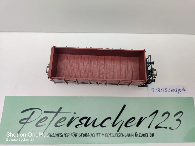 Märklin H0 AC 29815 1x Hochbordwagen aus Startpackung / Om12 / NEM / DB