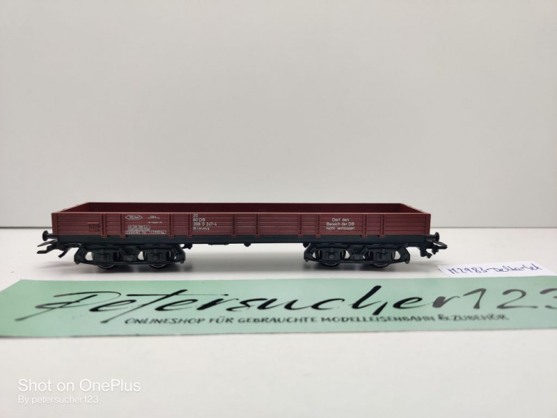 Märklin H0 AC 2983 1x Niederbordwagen aus Set / Rlmms / NEM / DB