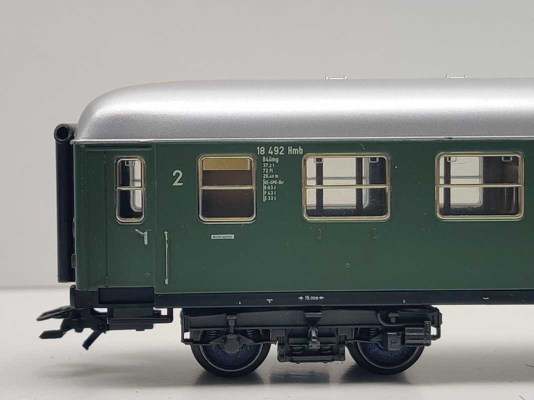 Märklin H0 AC 29855-03 Schnellzugwagen 2.Kl B4ümg / NEM / DB