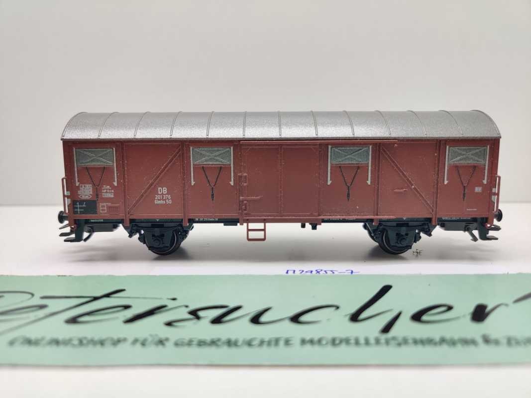 Märklin H0 AC 29855-07 gedeckter Güterwagen Glmhs50 aus Set / NEM / DB