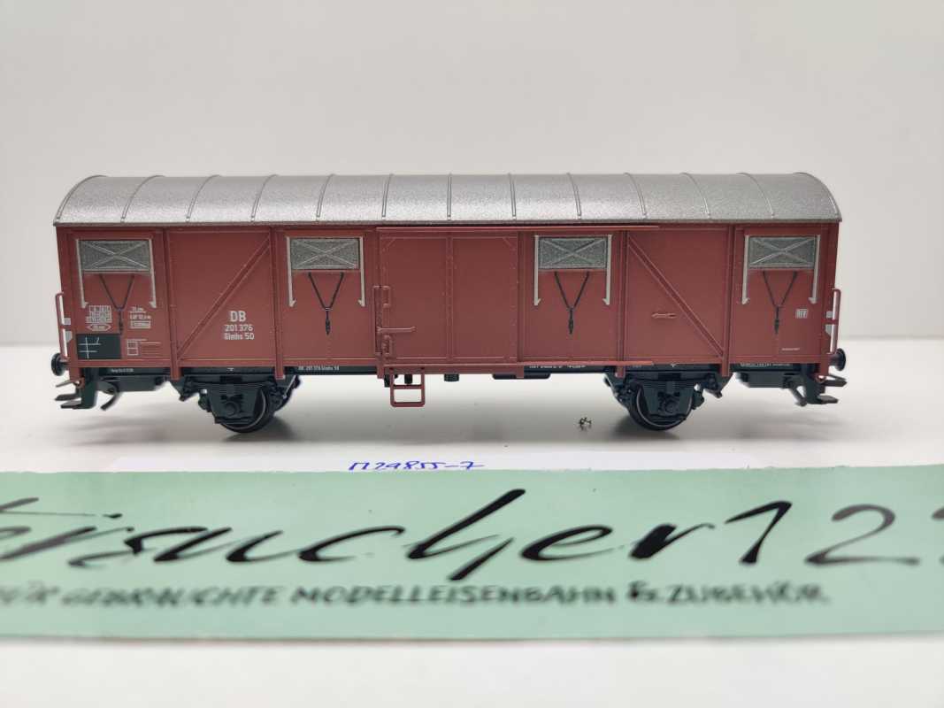Märklin H0 AC 29855-07 gedeckter Güterwagen Glmhs50 aus Set / NEM / DB