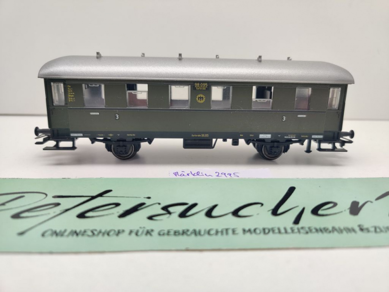 Märklin H0 AC 2995 Einheitsnebenbahnwagen 3. Kl Cie / NEM / DRG