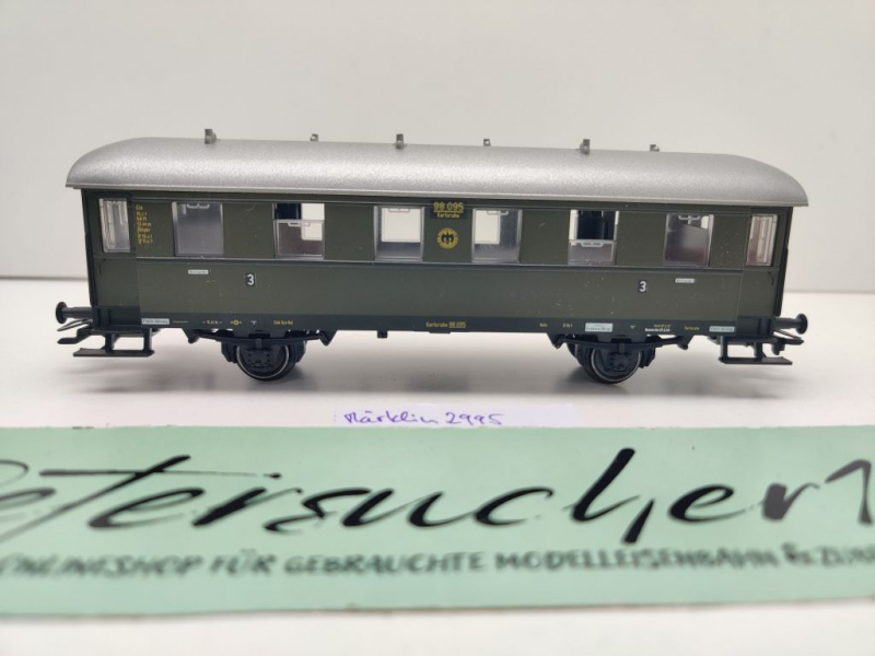 Märklin H0 AC 2995 Einheitsnebenbahnwagen 3. Kl Cie / NEM / DRG