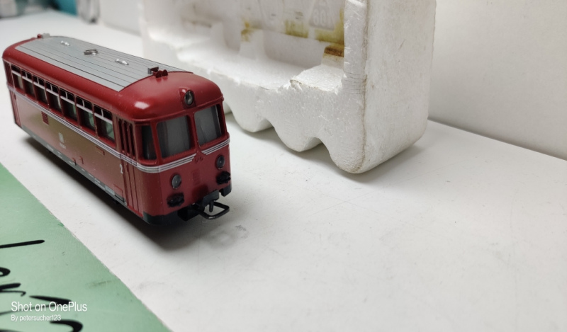Märklin H0 AC 3016 Schienenbus BR795 299-7 Analog / Rot / DB