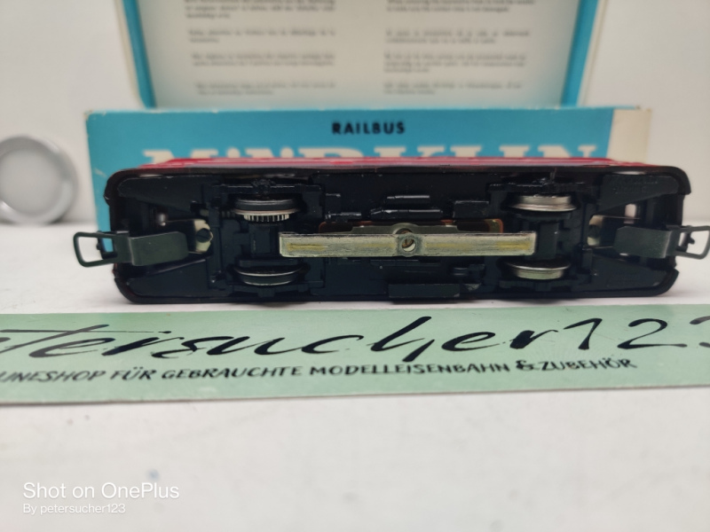 Märklin H0 3016 / BR795 299-7 / Schienenbus ROT / DB / Styropor Einlage / Hellblaue OVP