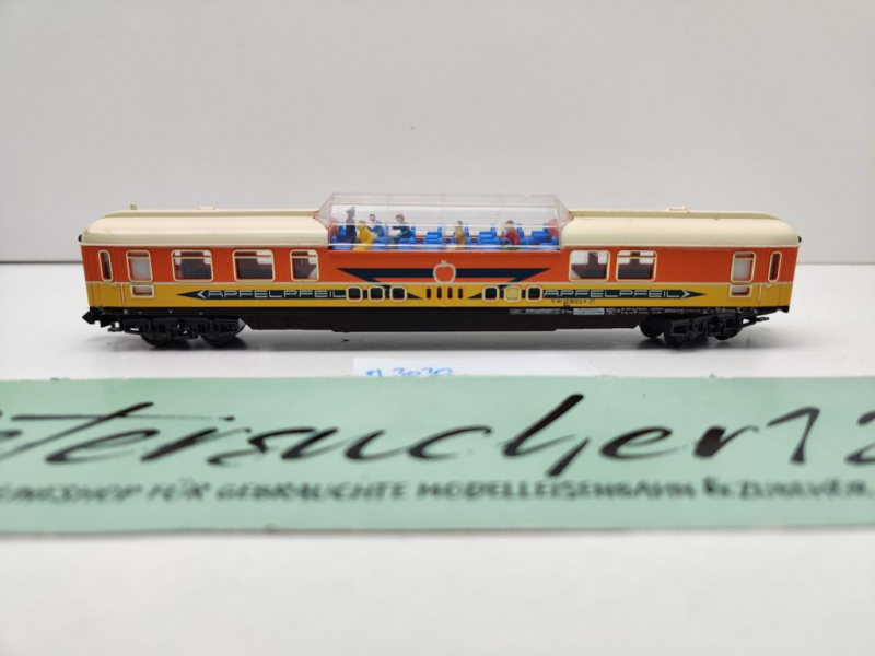 Minitrix N DC 3030 Aussichtswagen "Apfelpfeil" WGm / DB