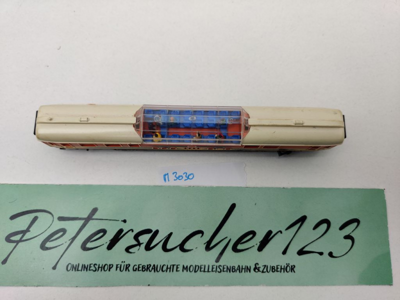 Minitrix N DC 3030 Aussichtswagen "Apfelpfeil" WGm / DB