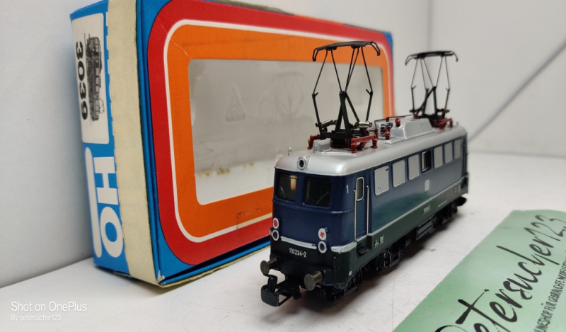 Märklin H0 AC 3039 / BR110 Elektrolok / Blau / DB / Analog / OVP