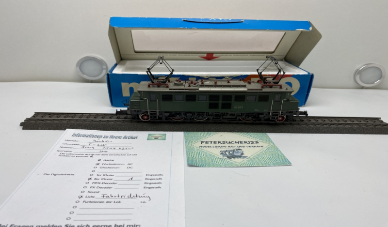 Märklin H0 3049 / BR104 021-1 Elektrolok Grün DB Digital-Umbau  OVP 456//L2969