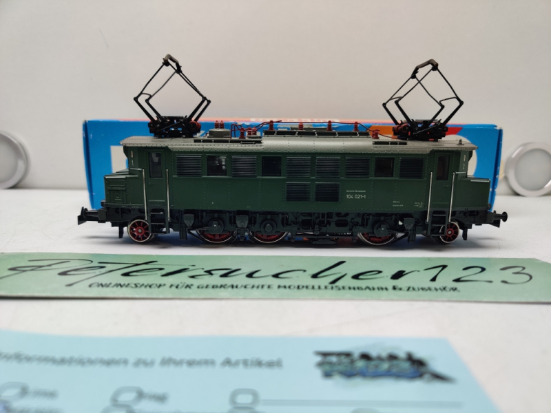 Märklin H0 AC 3049/ BR104 021-1 Elektrolok / DB / Analog / Grün / OVP