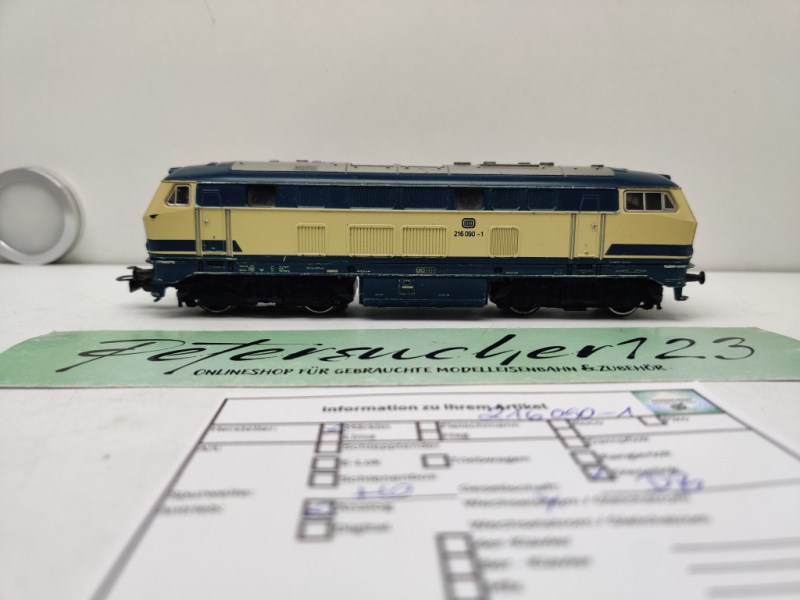 Märklin H0 AC 3074 / BR141 015-8 Diesellok / DB / Analog / Blau - Beige