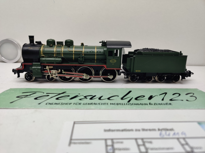 Märklin H0 AC 3086 / BR64119 Dampflok Schlepptender / Analog / Grün