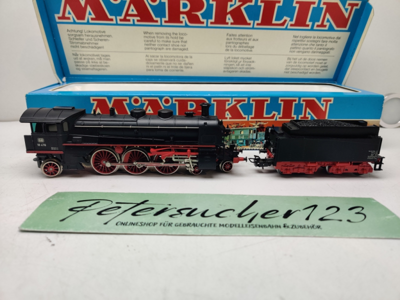 Märklin H0 AC 3093  / BR18 478 Dampflok / DB / Analog / OVP