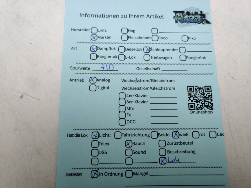 Märklin H0 AC 3093  / BR18 478 Dampflok / DB / Analog / OVP