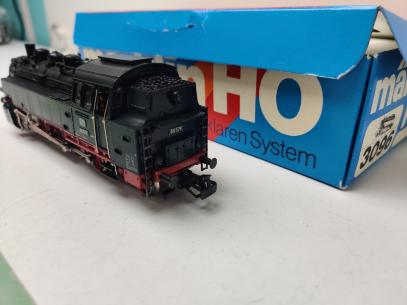 Märklin H0 AC  3096 / BR86 578 Dampflok / DB / Analog / Schwarz / Blaue - OVP