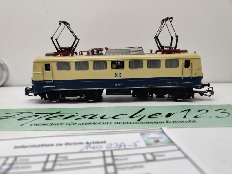 Märklin H0 AC 3156 / br140 239-5 Elektrolok / DB / Analog / Blau - Beige