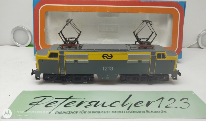 Märklin H0 AC 3168 / 1213 Elektrolokomotive Analog / Gelb-Grau / NS / Analog / OVP
