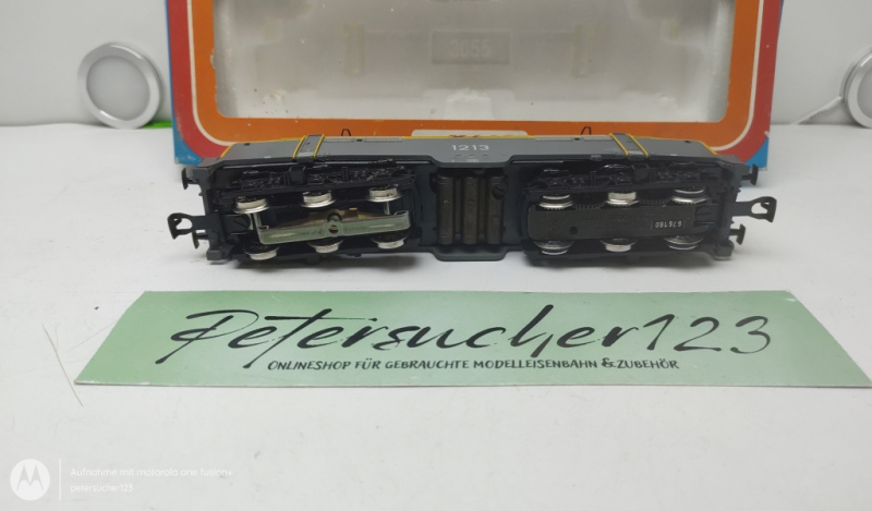 Märklin H0 AC 3168 / 1213 Elektrolokomotive Analog / Gelb-Grau / NS / Analog / OVP