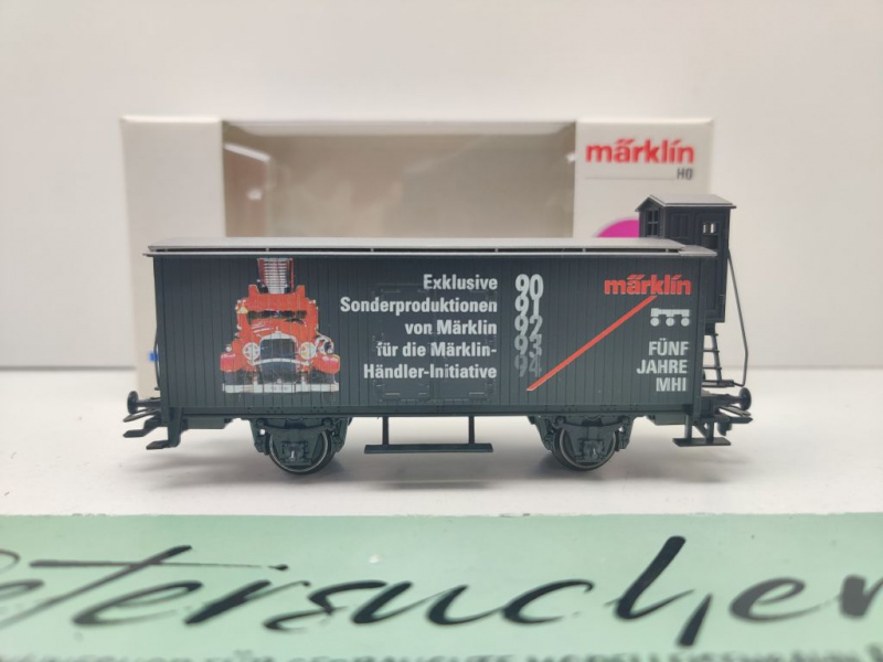 Märklin H0 AC 31979 ged. Güterwagen "5 Jahre MHI" G10 / OVP weiß