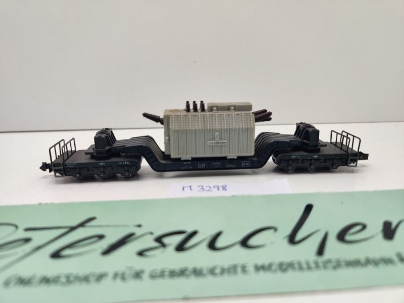 Minitrix N DC 3298 Tiefladewagen Trafo "Siemens" SSt / DB