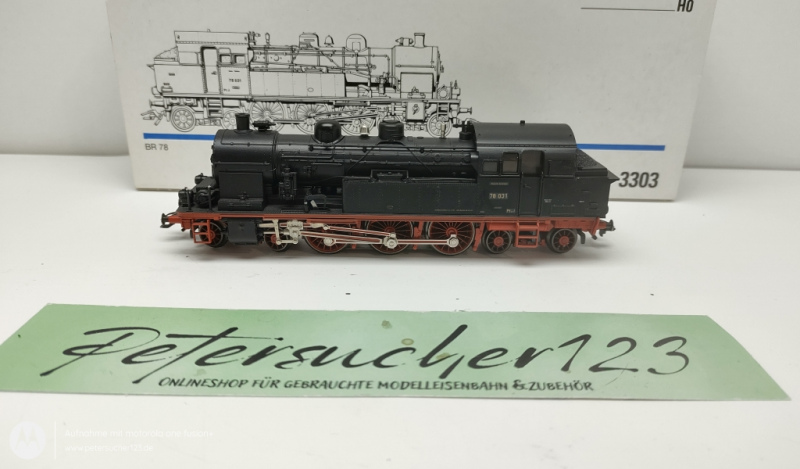 Märklin H0 AC 3303 / BR78 Dampflok Analog / DRG /  OVP