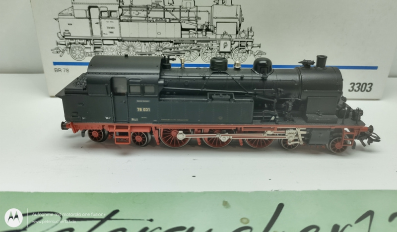 Märklin H0 AC 3303 / BR78 Dampflok Analog / DRG /  OVP