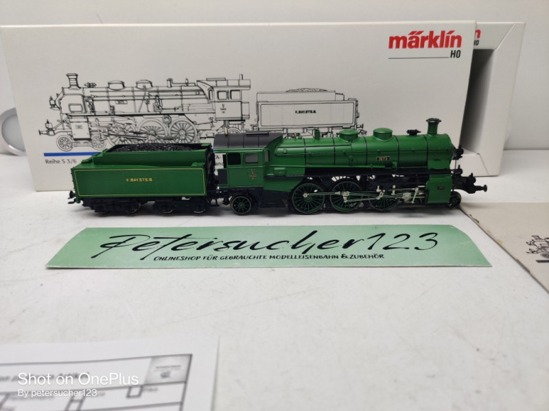 Märklin H0 33182/ Reihe S 3/6 Dampflok Schlepptender  / K.Bay.Sts.B. / Delta - Digital / OVP